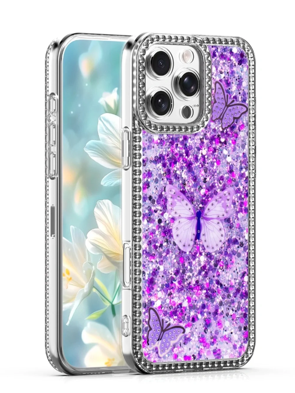 Shiny Butterfly Case for iPhone 17 Pro Max